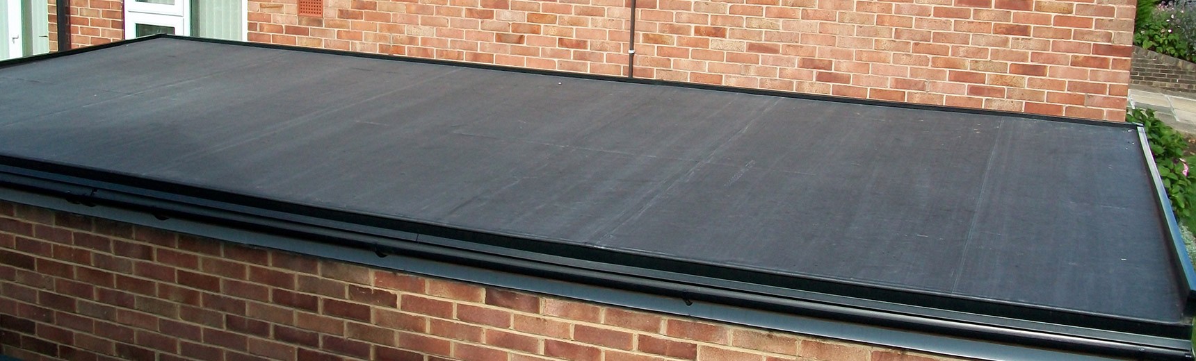 Rubber roof covering