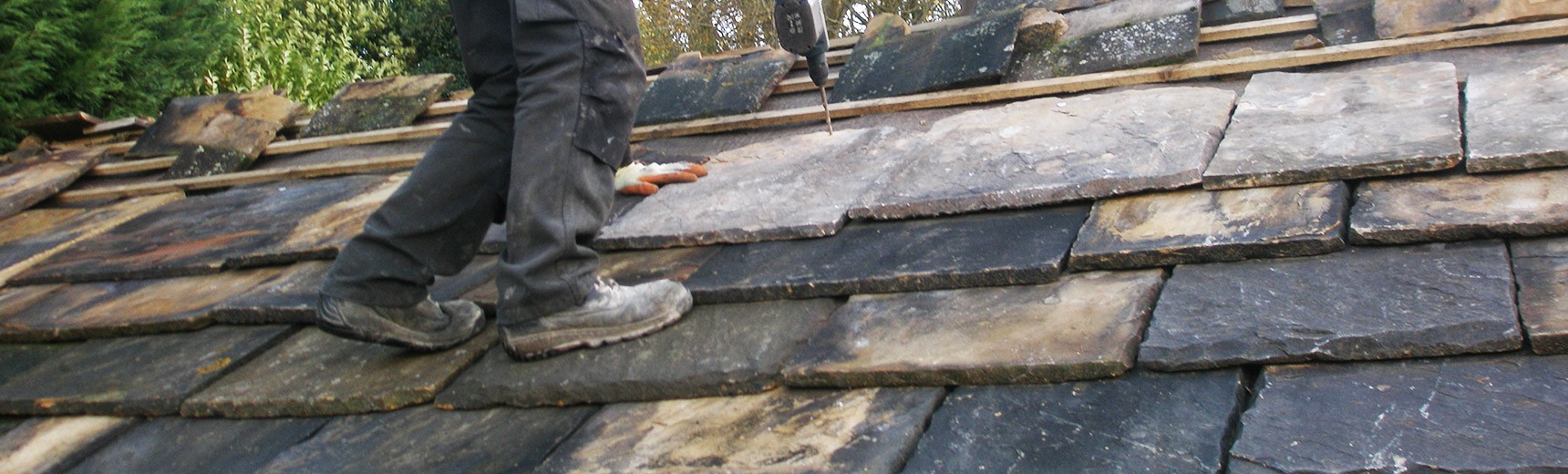 Natural stone roof in Sheffield